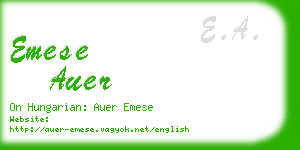 emese auer business card